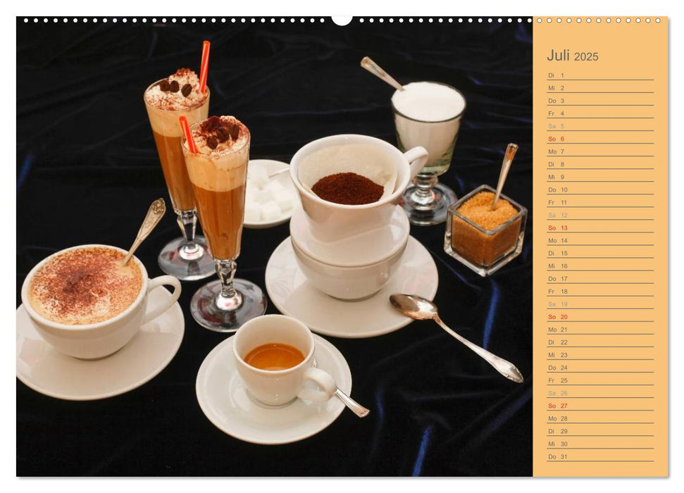 Feine Kaffeevariationen (CALVENDO Premium Wandkalender 2025)