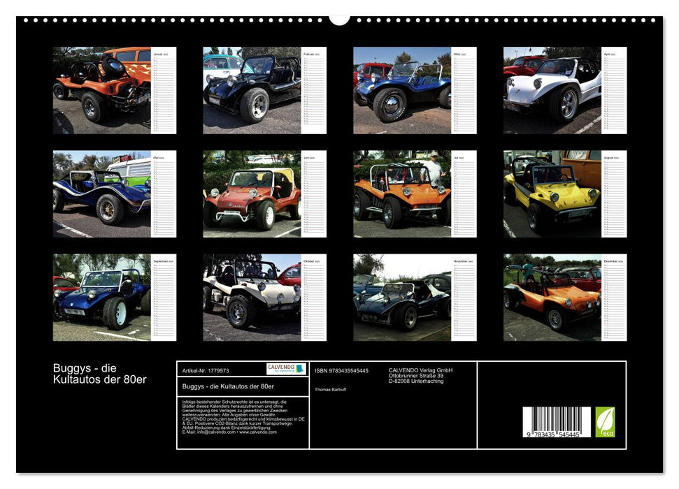 Buggys - die Kultautos der 80er (CALVENDO Premium Wandkalender 2025)