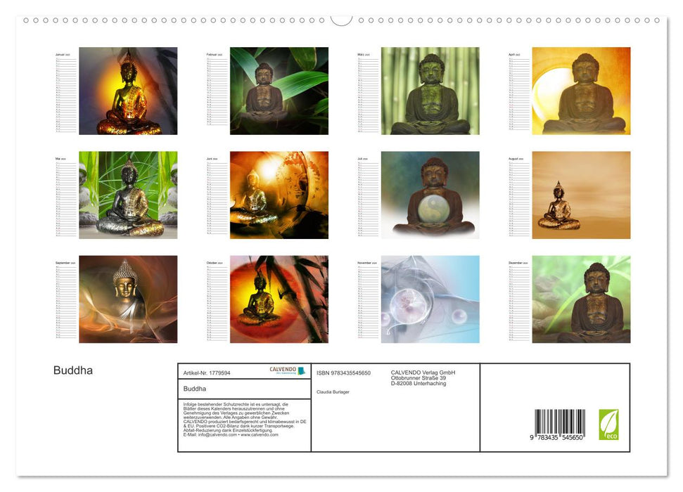 Buddha (CALVENDO Premium Wandkalender 2025)