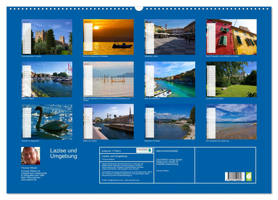 Lazise und Umgebung (CALVENDO Wandkalender 2025)