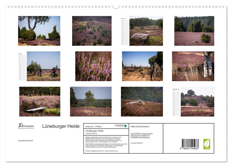 Lüneburger Heide (CALVENDO Premium Wandkalender 2025)