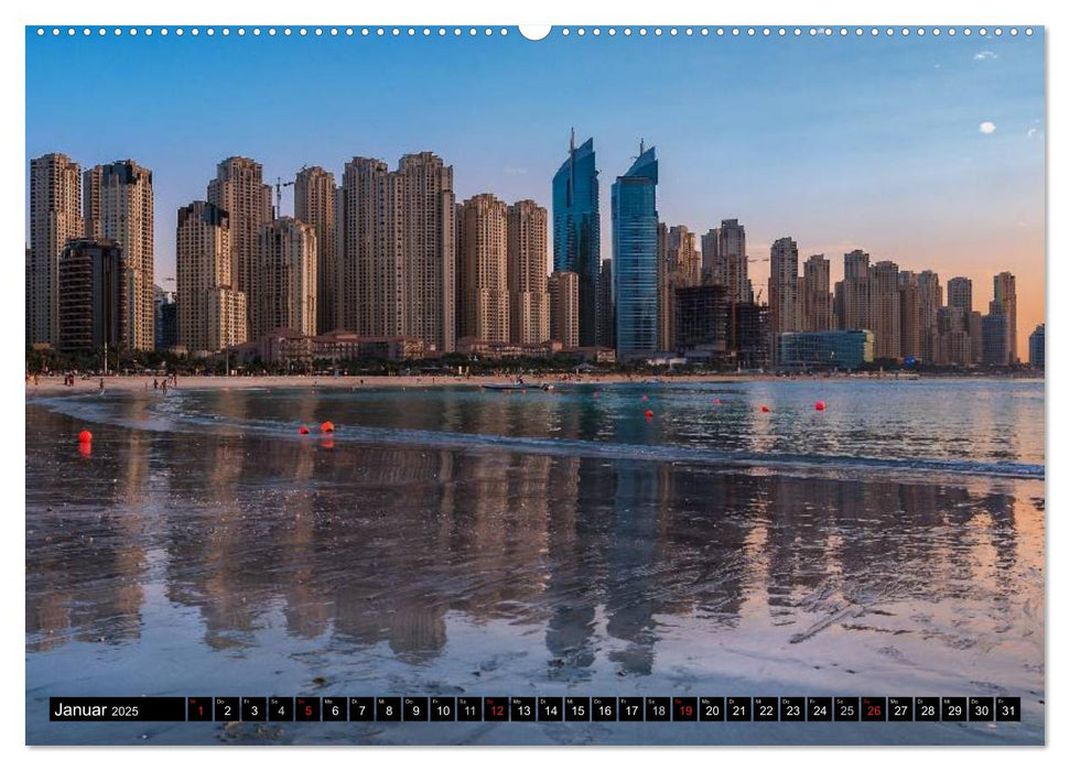 Dubai - Eine künstliche Stadt (CALVENDO Premium Wandkalender 2025)