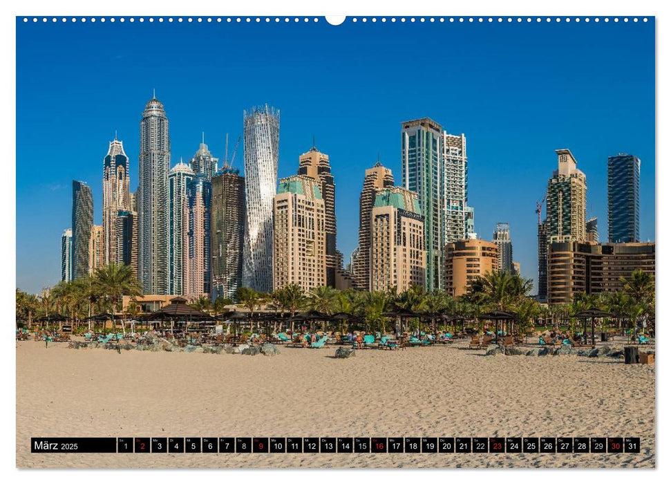 Dubai - Eine künstliche Stadt (CALVENDO Premium Wandkalender 2025)