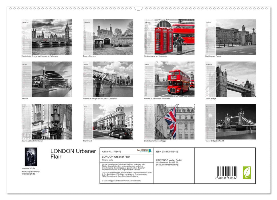 LONDON Urbaner Flair (CALVENDO Premium Wandkalender 2025)