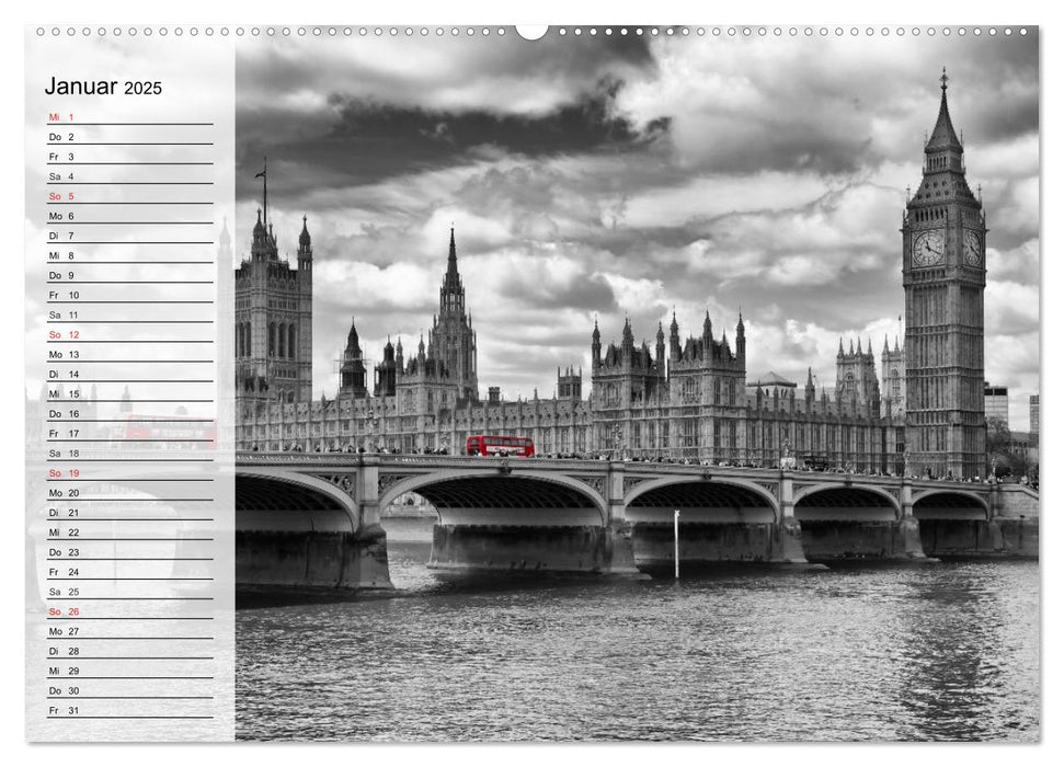 LONDON Urbaner Flair (CALVENDO Premium Wandkalender 2025)