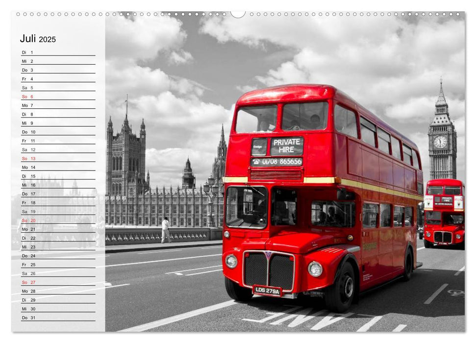 LONDON Urbaner Flair (CALVENDO Premium Wandkalender 2025)