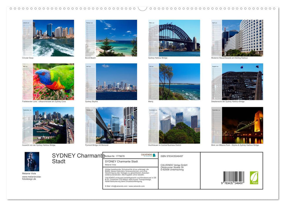 SYDNEY Charmante Stadt (CALVENDO Premium Wandkalender 2025)