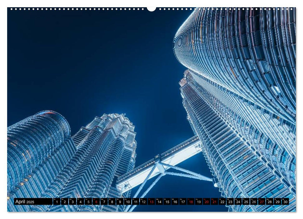 Städte Südostasiens - Singapur & Kuala Lumpur (CALVENDO Premium Wandkalender 2025)