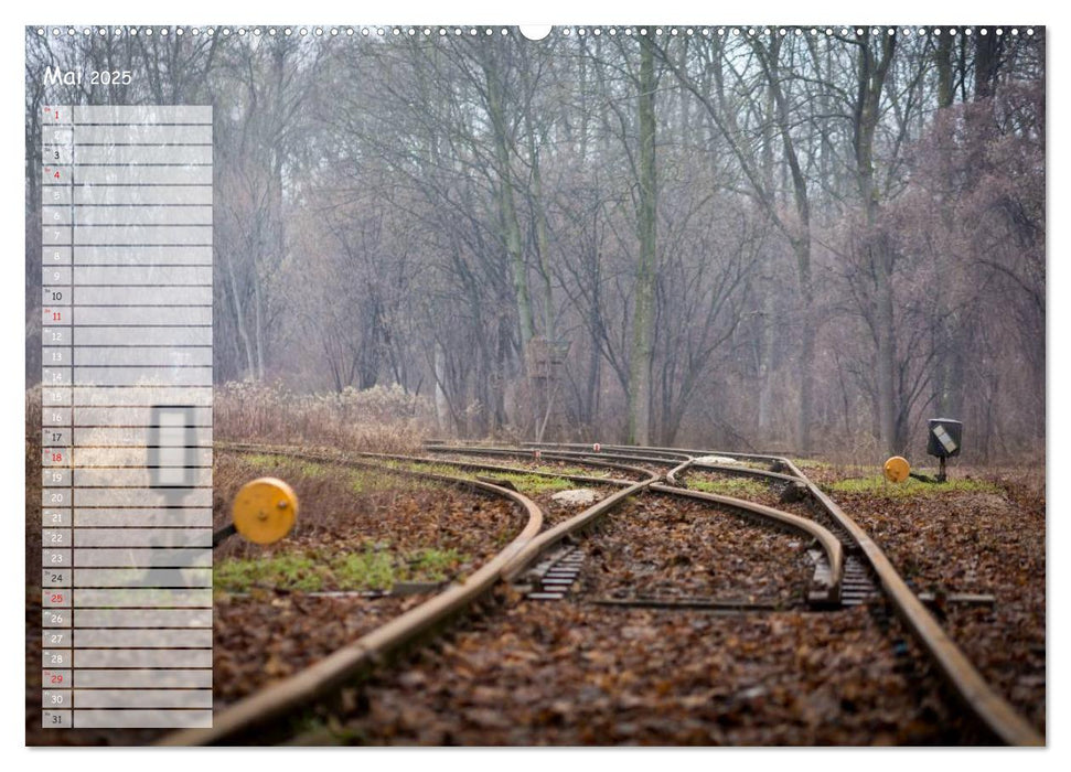 Endstation - In Vergessenheit geratene Bahngleise (CALVENDO Premium Wandkalender 2025)