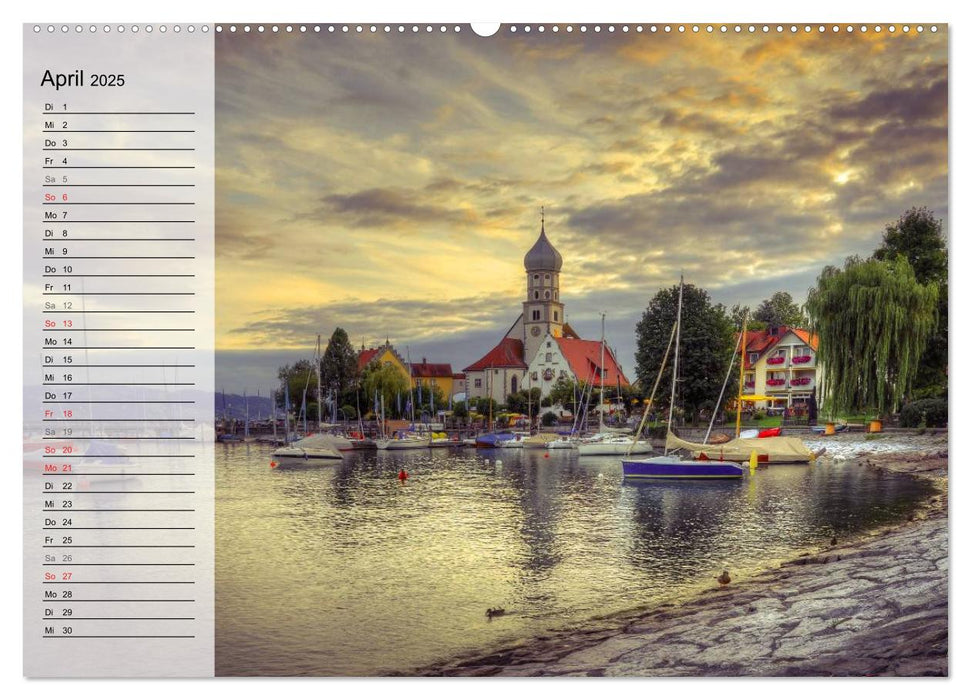 Unterwegs am Bodensee (CALVENDO Premium Wandkalender 2025)