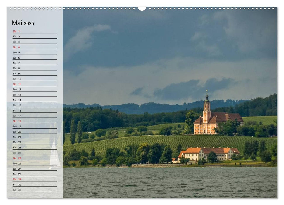 Unterwegs am Bodensee (CALVENDO Premium Wandkalender 2025)