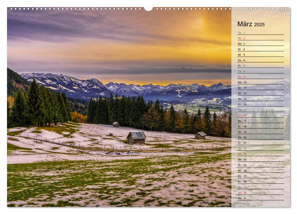 Traumhaftes Allgäu (CALVENDO Premium Wandkalender 2025)