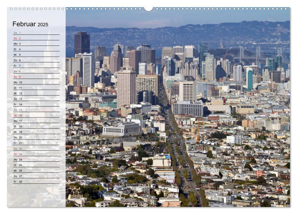 SAN FRANCISCO Traumstadt in Kalifornien (CALVENDO Premium Wandkalender 2025)