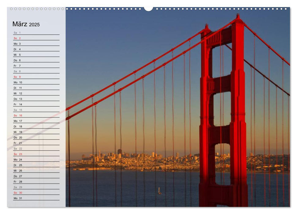 SAN FRANCISCO Traumstadt in Kalifornien (CALVENDO Premium Wandkalender 2025)