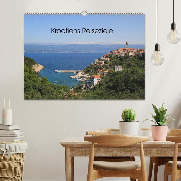 Kroatiens Reiseziele (CALVENDO Wandkalender 2025)