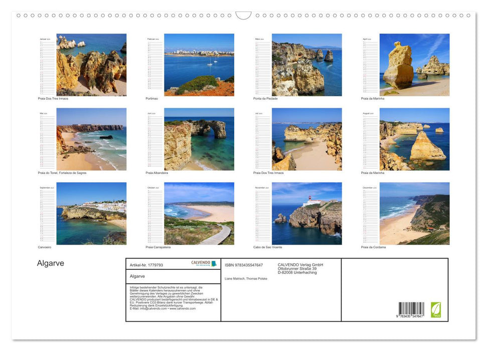 Algarve (CALVENDO Wandkalender 2025)