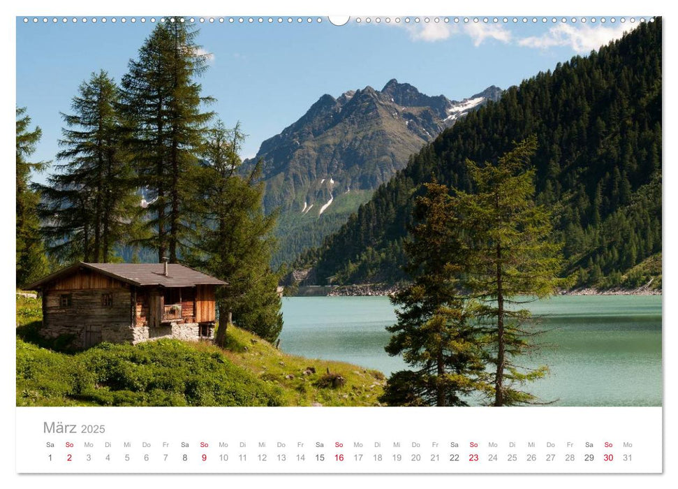 bekannte und unbekannte Gewässer in Südtirol (CALVENDO Premium Wandkalender 2025)