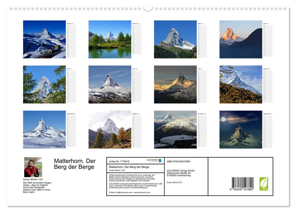 Matterhorn. Der Berg der Berge (CALVENDO Premium Wandkalender 2025)