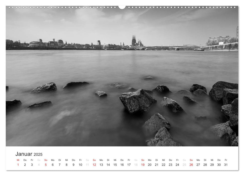 Köln - monochrome Ansichten (CALVENDO Wandkalender 2025)