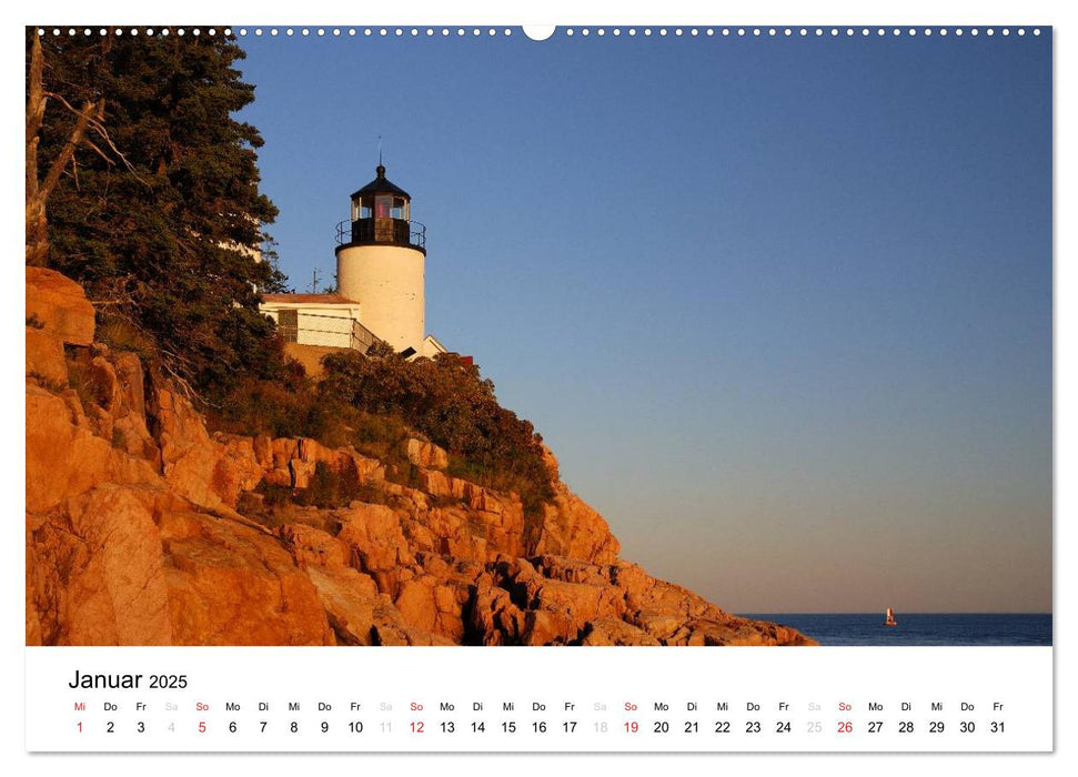 New England - 12 Monate Indian Summer (CALVENDO Premium Wandkalender 2025)