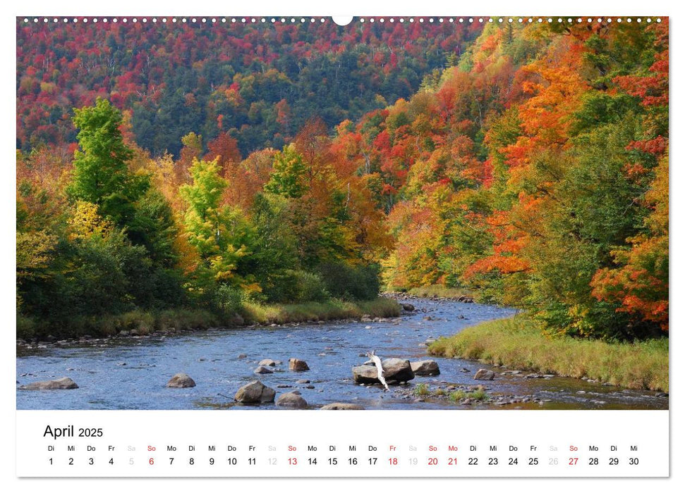 New England - 12 Monate Indian Summer (CALVENDO Premium Wandkalender 2025)