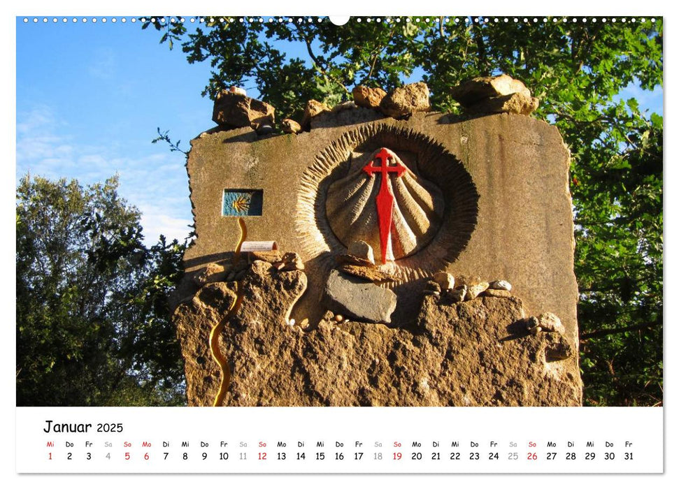 Camino Portugues - Jakobsweg (CALVENDO Premium Wandkalender 2025)