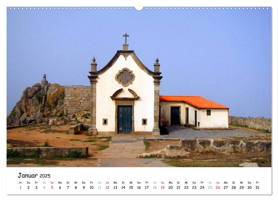 Jakobsweg - Camino Portugues (CALVENDO Premium Wandkalender 2025)