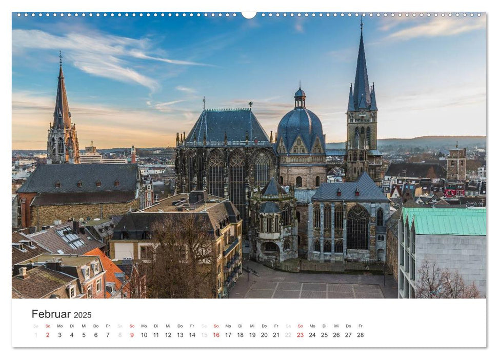 Aachener Dom - Weltkulturdenkmal (CALVENDO Premium Wandkalender 2025)