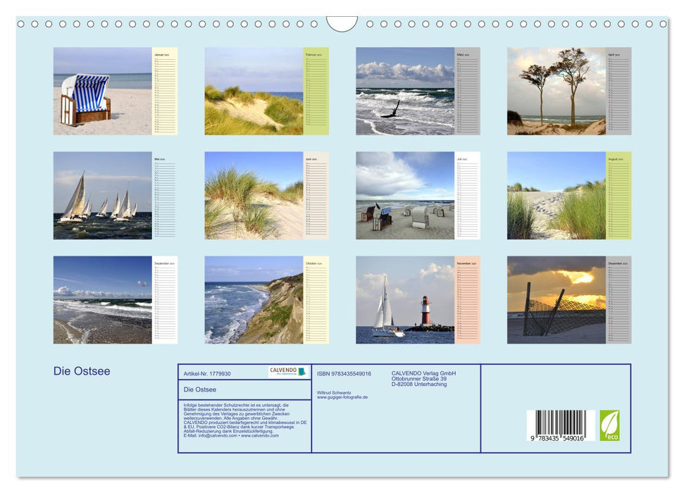 Die Ostsee (CALVENDO Wandkalender 2025)