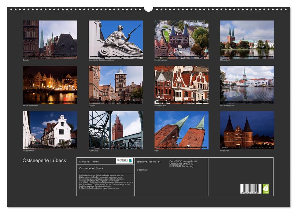 Ostseeperle Lübeck (CALVENDO Wandkalender 2025)