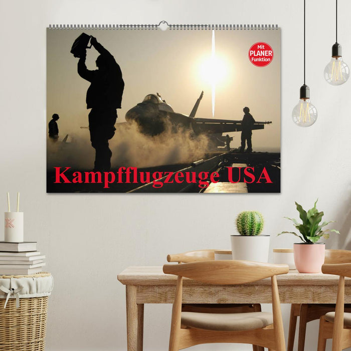 Kampfflugzeuge USA (CALVENDO Wandkalender 2025)