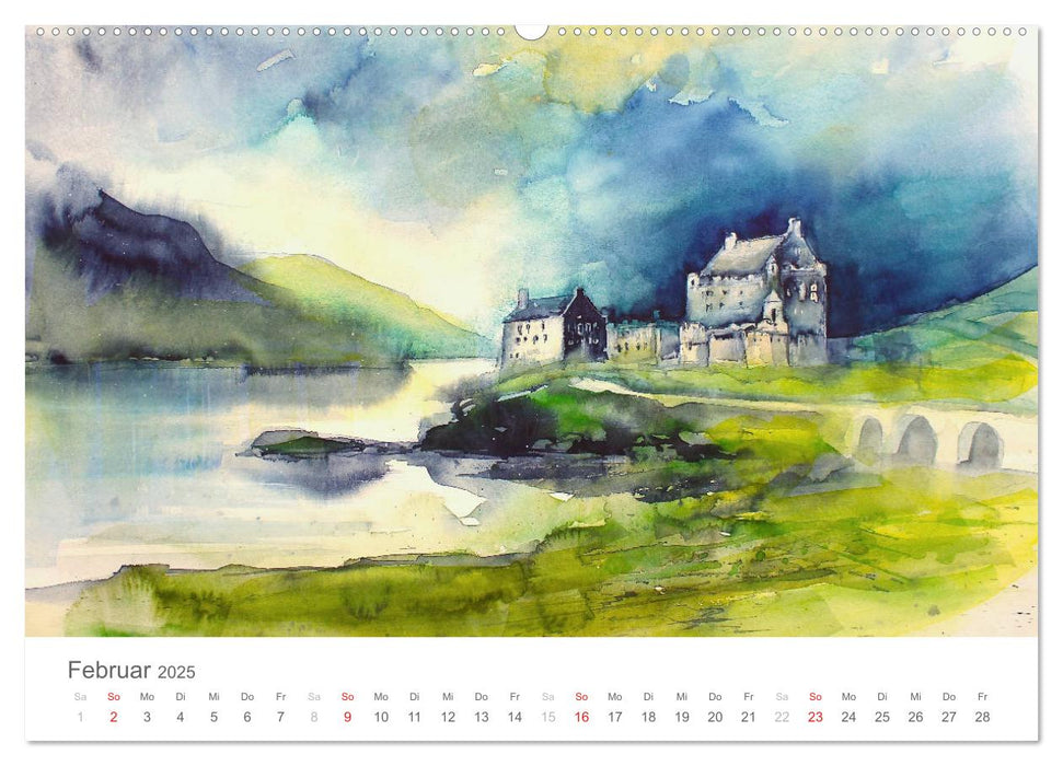 Faszination Aquarell - Eckard Funck (CALVENDO Premium Wandkalender 2025)