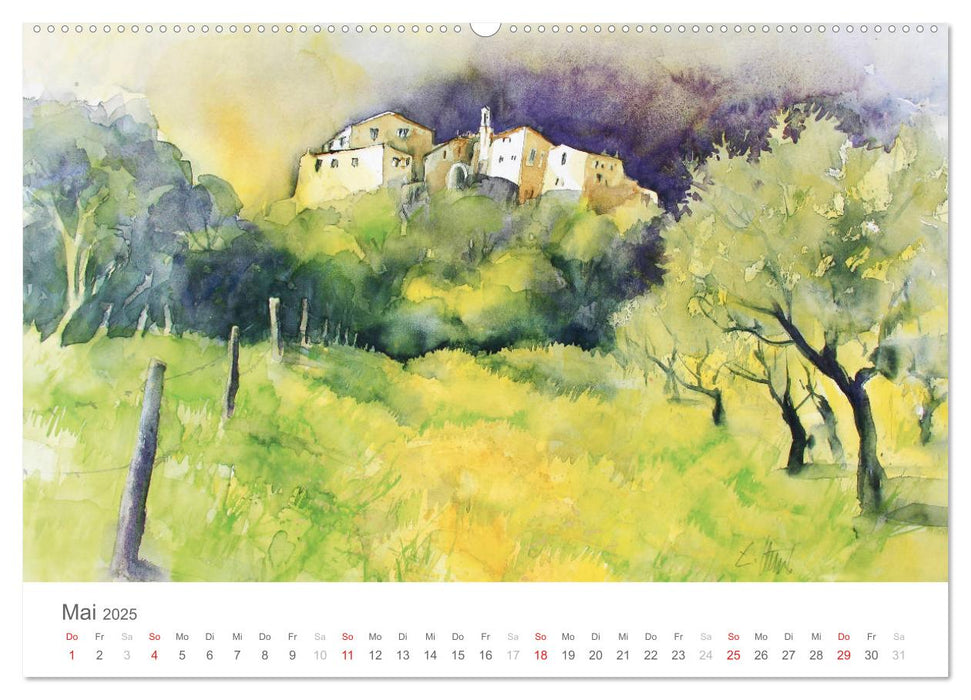 Faszination Aquarell - Eckard Funck (CALVENDO Premium Wandkalender 2025)