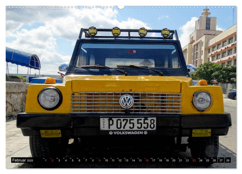 Deutsche Kult-Autos auf Kuba (CALVENDO Wandkalender 2025)