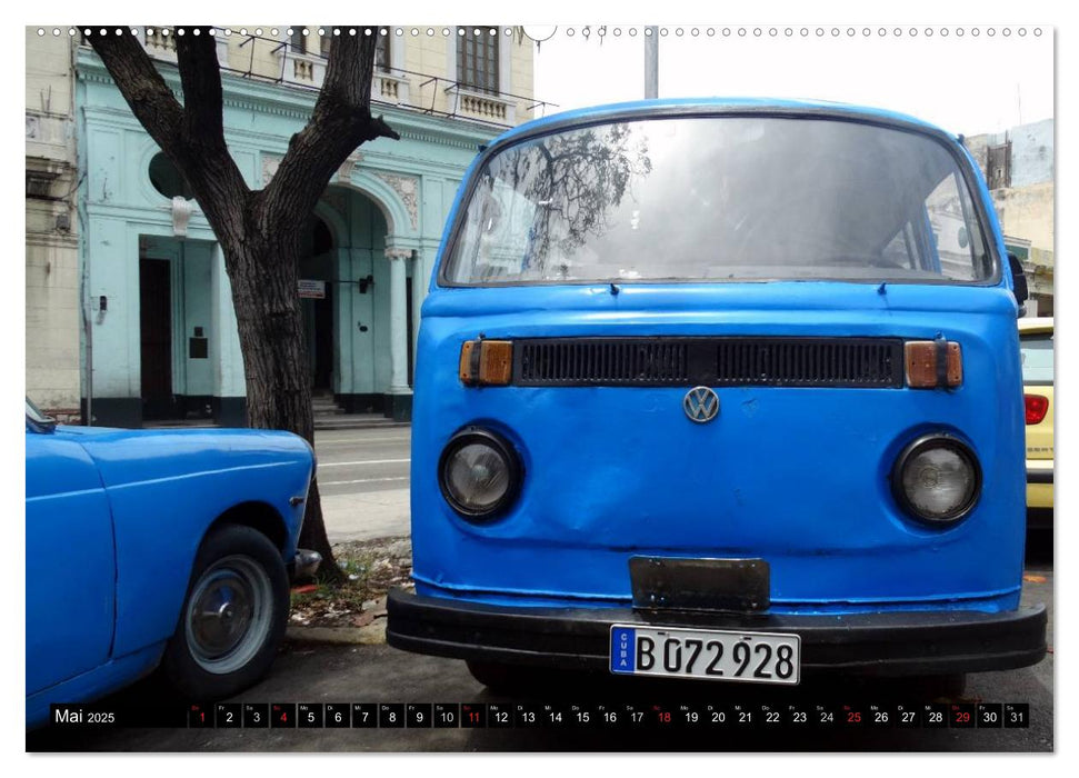 Deutsche Kult-Autos auf Kuba (CALVENDO Wandkalender 2025)