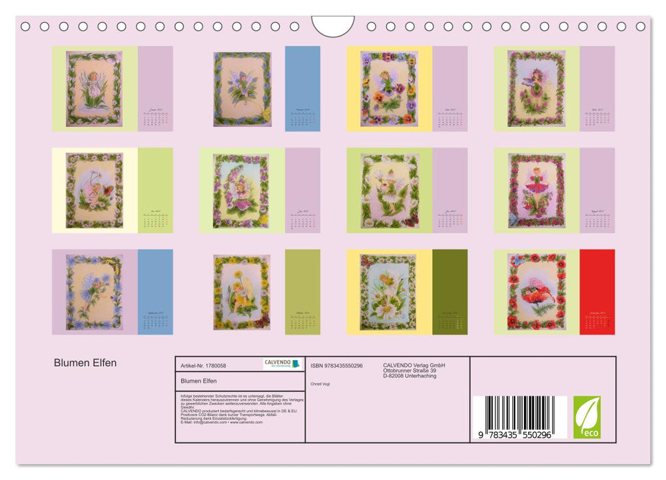 Blumen Elfen (CALVENDO Wandkalender 2025)