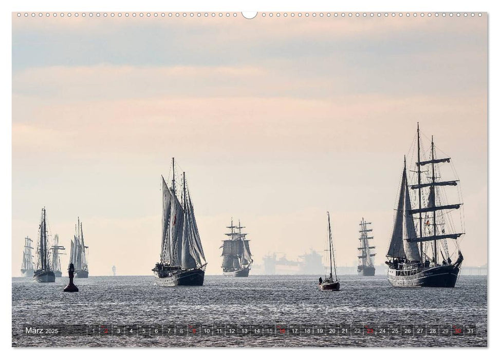 GROßSEGLER REGATTA (CALVENDO Premium Wandkalender 2025)