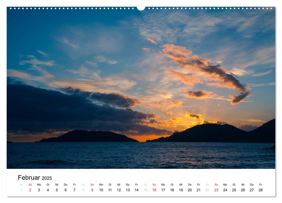 Blick auf die Ligurische Küste (CALVENDO Premium Wandkalender 2025)