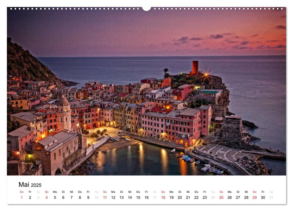 Blick auf die Ligurische Küste (CALVENDO Premium Wandkalender 2025)