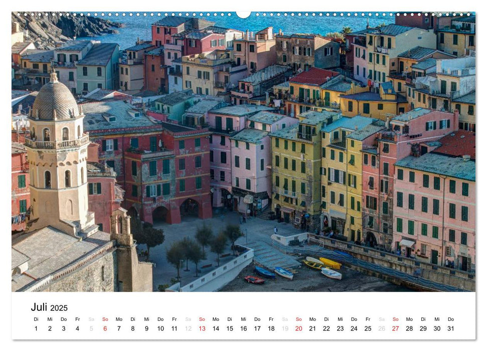 Blick auf die Ligurische Küste (CALVENDO Premium Wandkalender 2025)