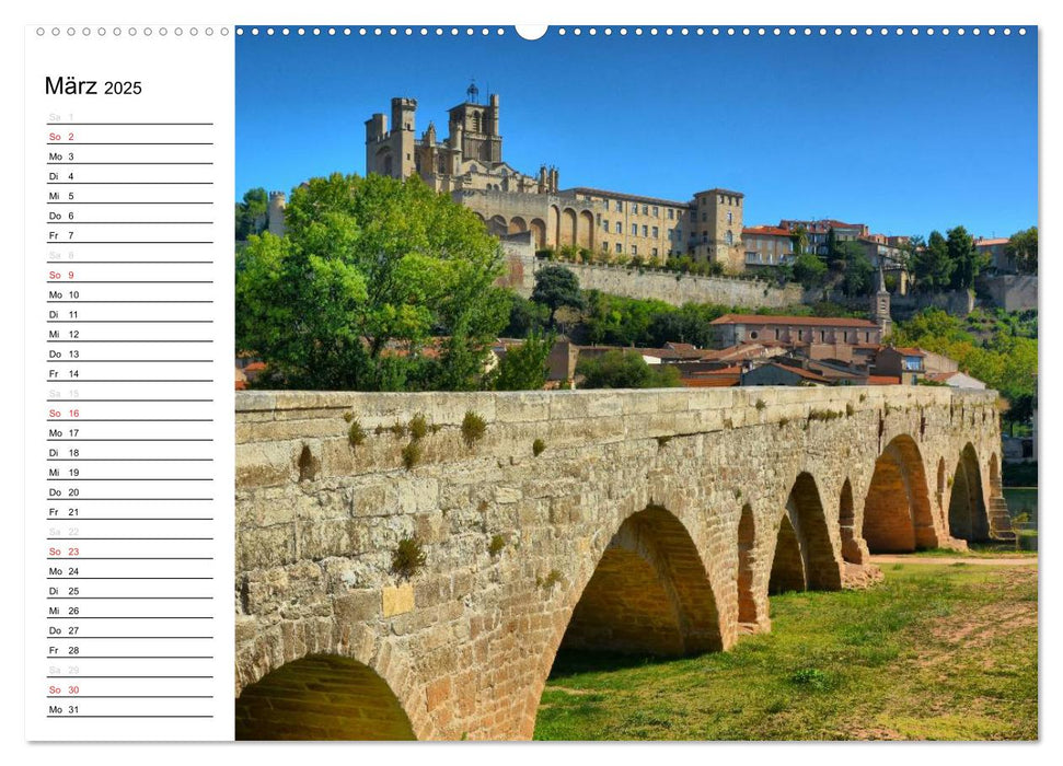 Languedoc-Roussillon - unter der Sonne des Midi (CALVENDO Wandkalender 2025)