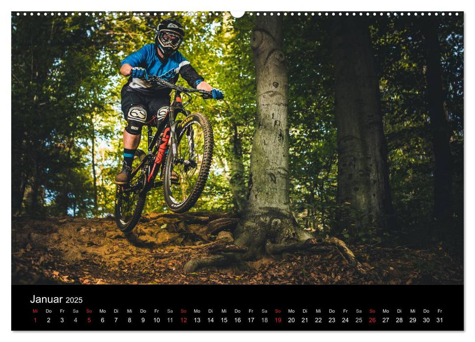 Mountainbike Action (CALVENDO Premium Wandkalender 2025)