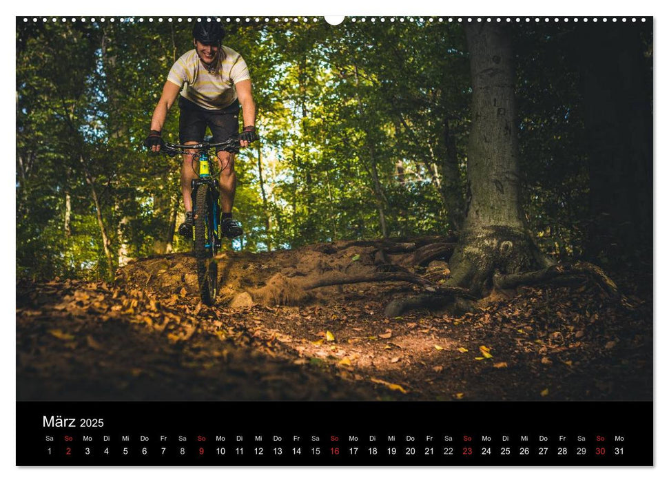 Mountainbike Action (CALVENDO Premium Wandkalender 2025)