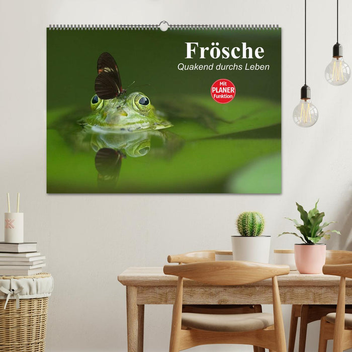 Frösche. Quakend durchs Leben (CALVENDO Wandkalender 2025)