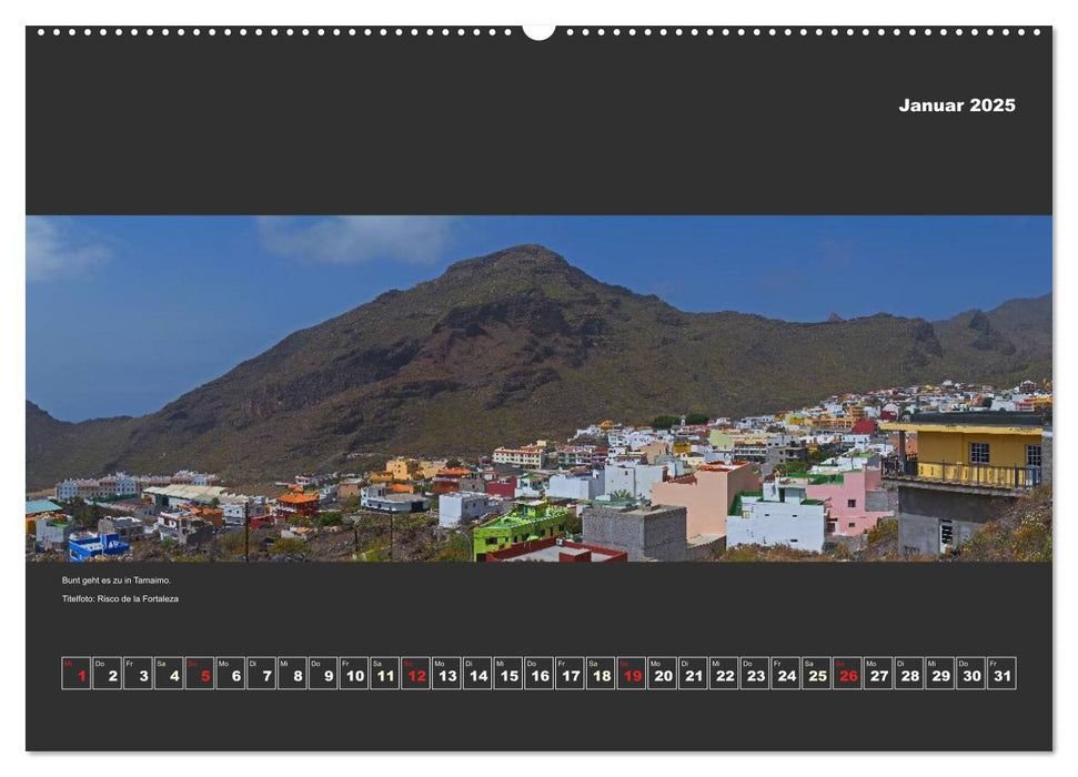 Teneriffa im Panorama (CALVENDO Premium Wandkalender 2025)