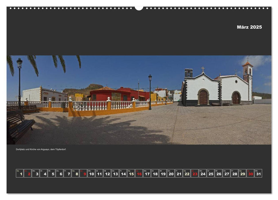 Teneriffa im Panorama (CALVENDO Premium Wandkalender 2025)