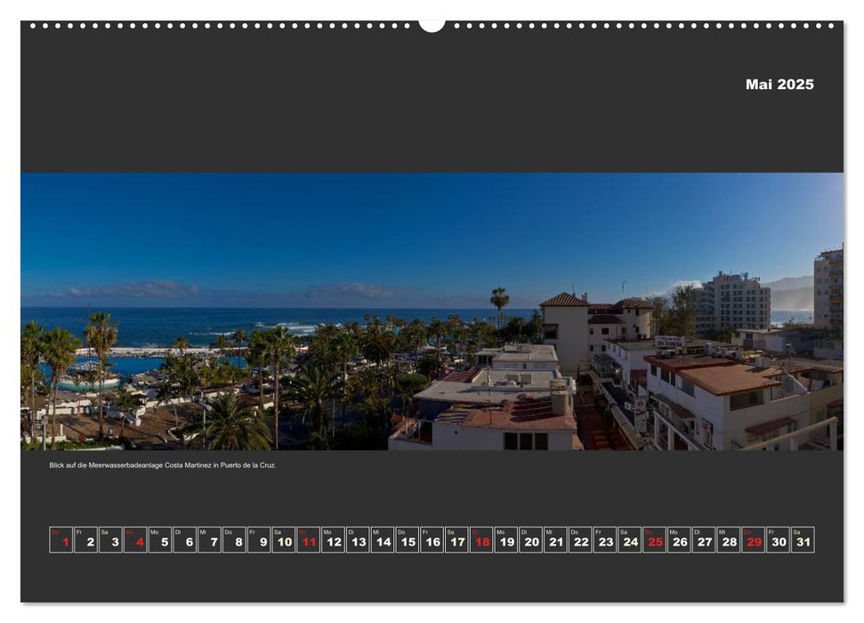 Teneriffa im Panorama (CALVENDO Premium Wandkalender 2025)