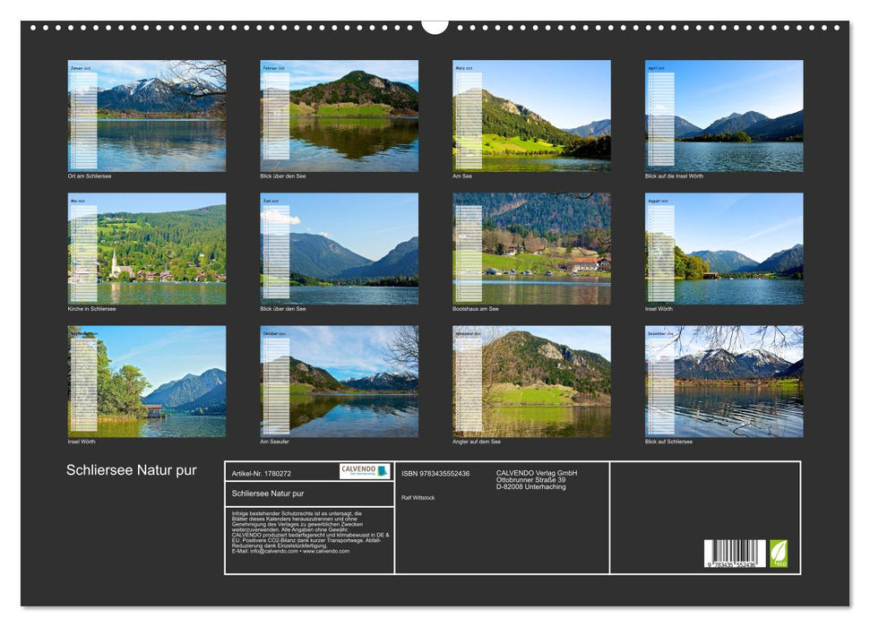 Schliersee Natur pur (CALVENDO Wandkalender 2025)