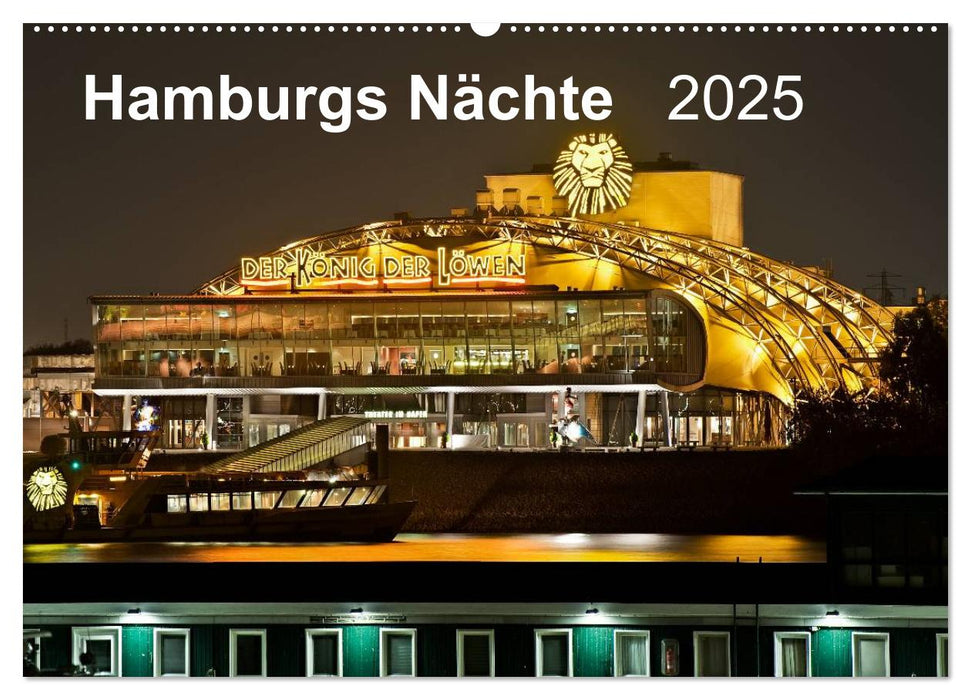 Hamburgs Nächte (CALVENDO Wandkalender 2025)