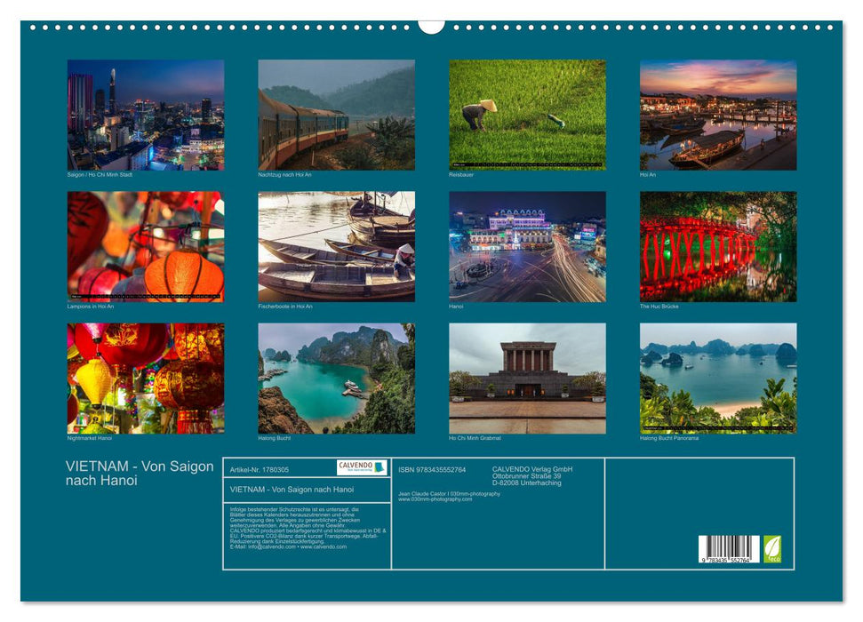 VIETNAM - Von Saigon nach Hanoi (CALVENDO Wandkalender 2025)